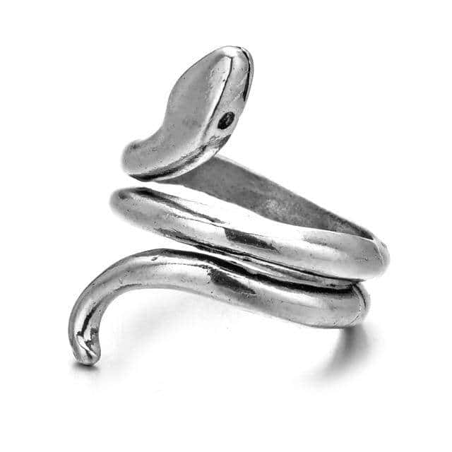 Anillo Serpiente Liso (Acero)