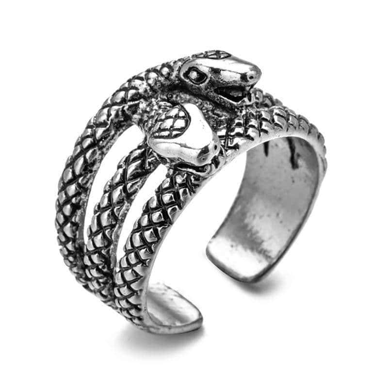 Anillo Serpiente Ambivalente (Acero)