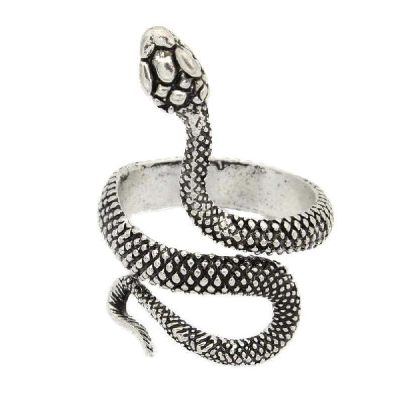 Anillo Serpiente Simbiosis (Acero)