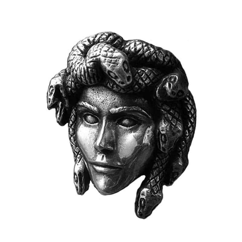 Anillo Serpiente Gorgona Medusa (Acero)