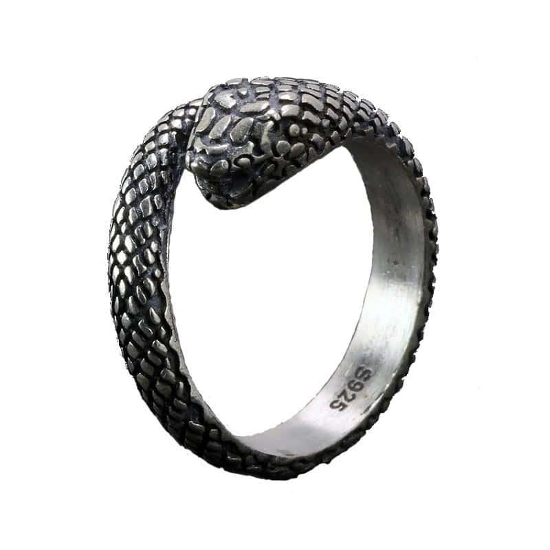 Anillo Serpiente Antiguo (Plata)
