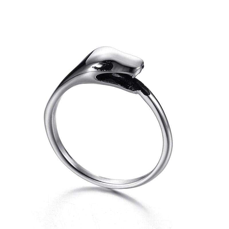 Anillo Serpiente Serpiente Autófaga (Acero)