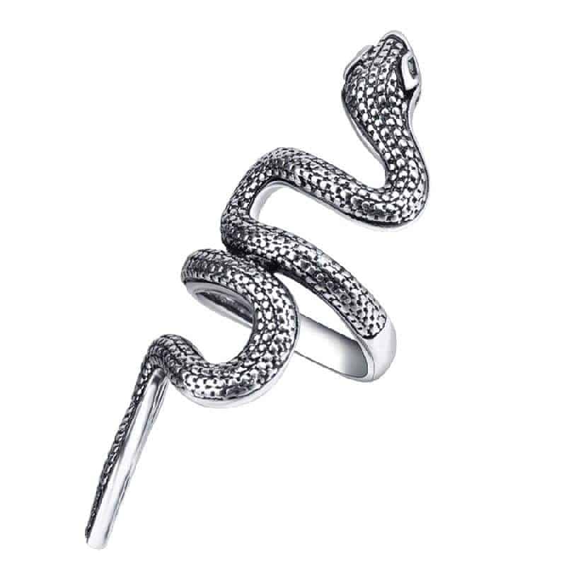 Anillo Serpiente Ondulación (Acero)