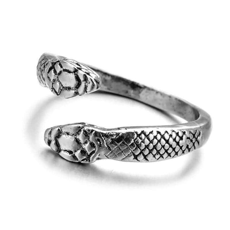 Anillo Serpiente Dos Cabezas (Acero)