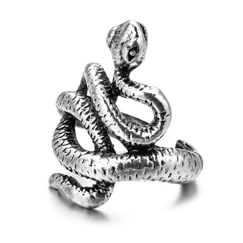 Anillo Serpiente Caza (Acero)