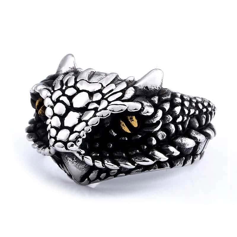Anillo Serpiente Cascabel (Plata)