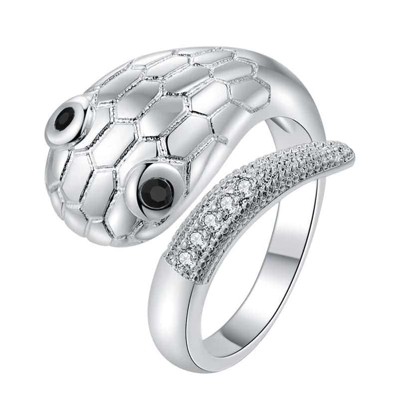Anillo Serpiente Cabeza (Plata)