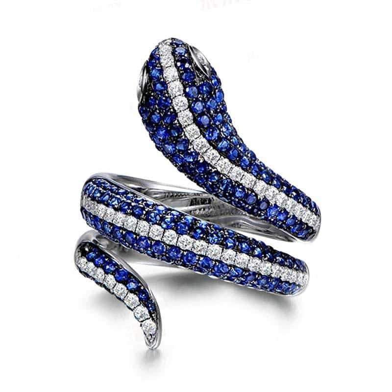 Anillo Serpiente Azur (Plata)