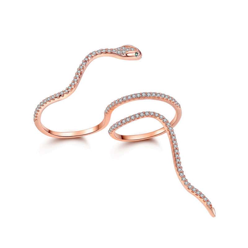Anillo Serpiente Doble (Circonio)