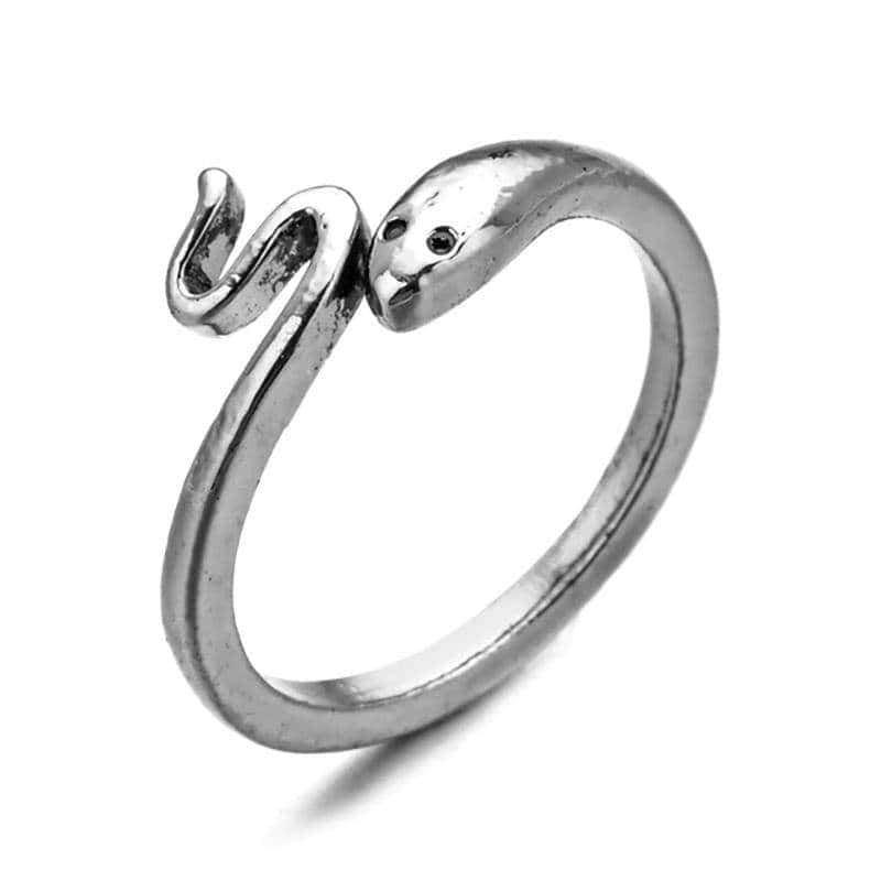 Anillo Serpiente Fino (Acero)