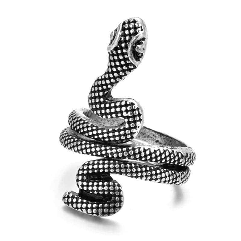 Anillo Serpiente Gótico (Acero)