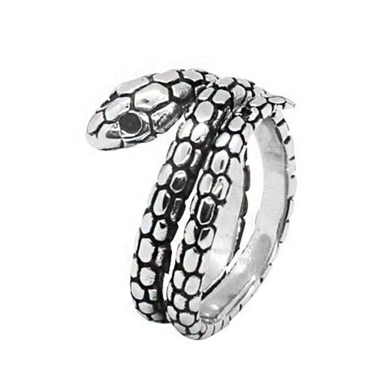 Anillo Serpiente Escama (Acero)