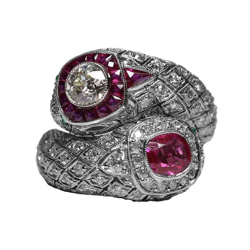 Anillo Serpiente Pasión (Circonio)