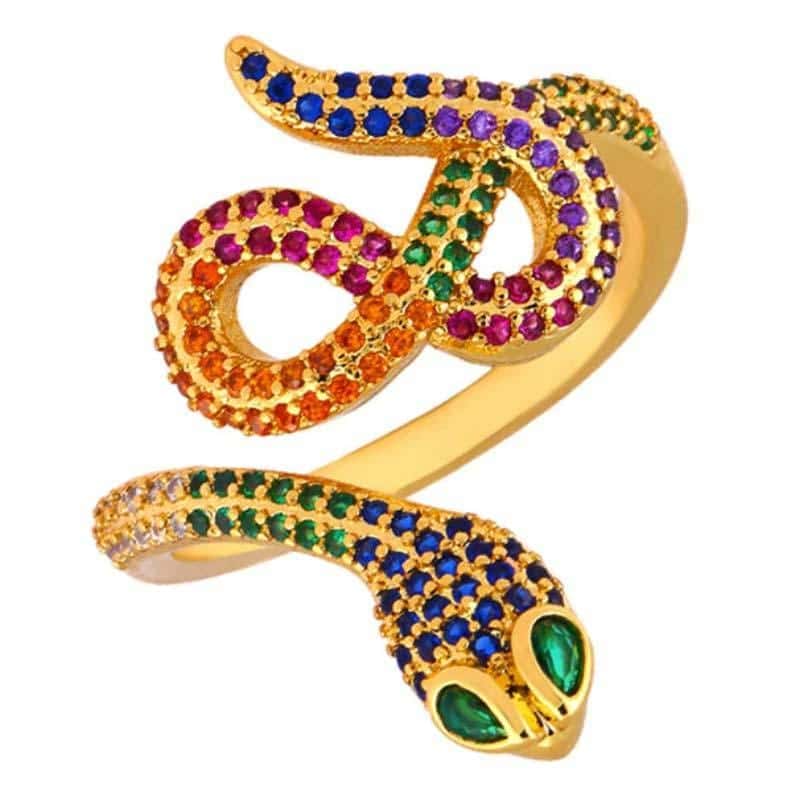 Anillo Serpiente Multicolore (Circonio)