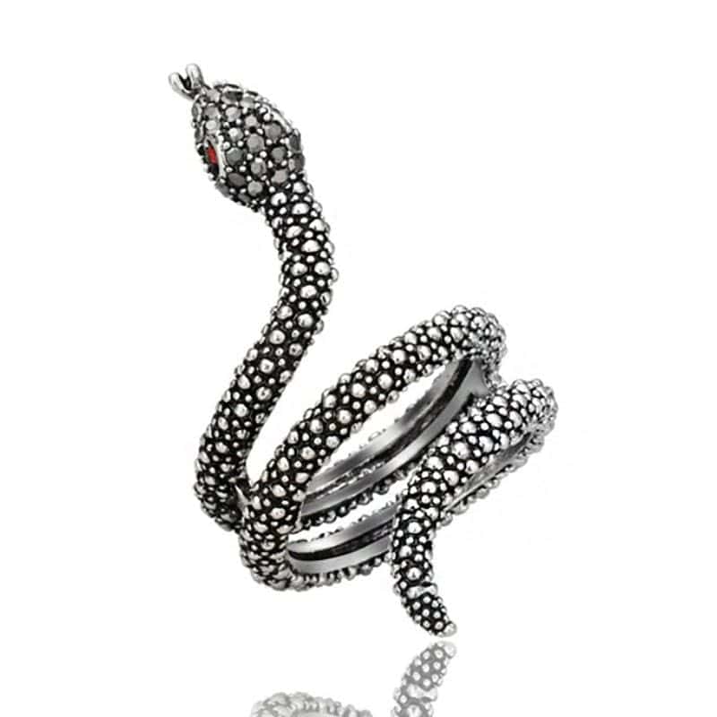Anillo Serpiente Silverado (Circonio)