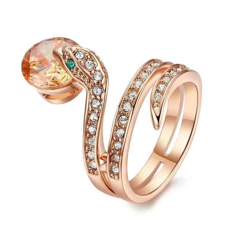 Anillo Serpiente Solitario (Circonio)