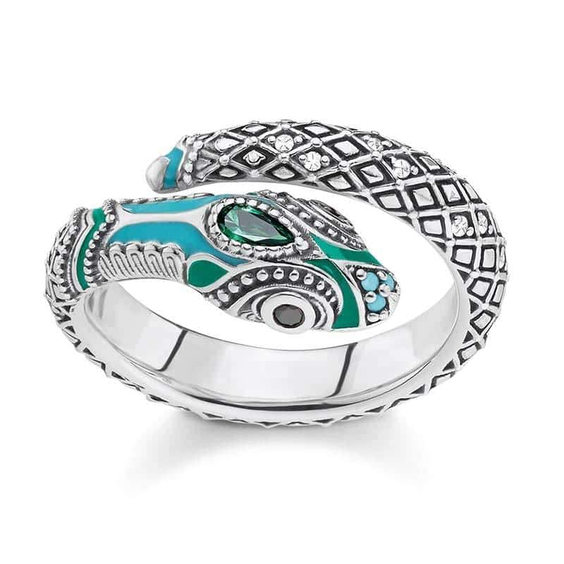 Anillo Serpiente Trópico (Plata)