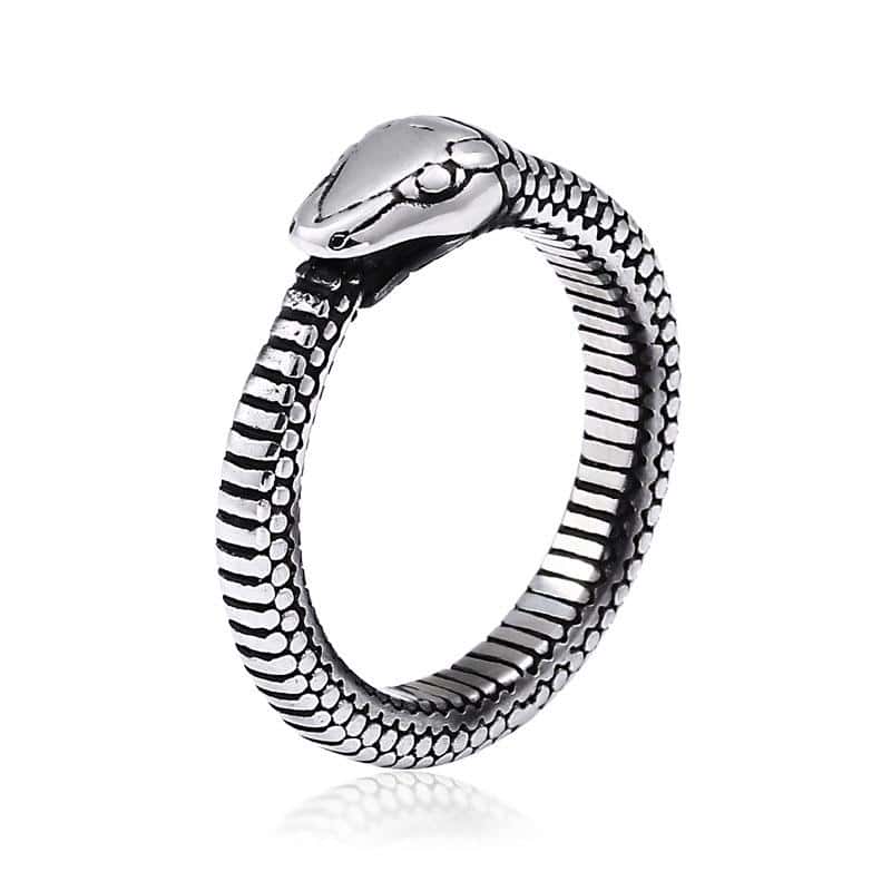 Anillo Serpiente Midgardsormr (Acero)