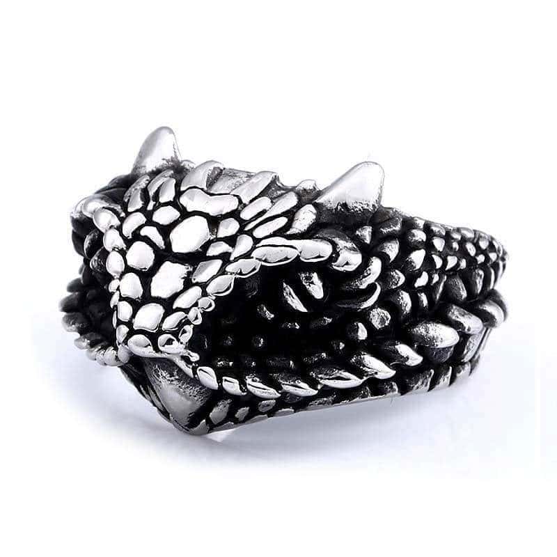 Anillo Serpiente Cabeza (Acero)