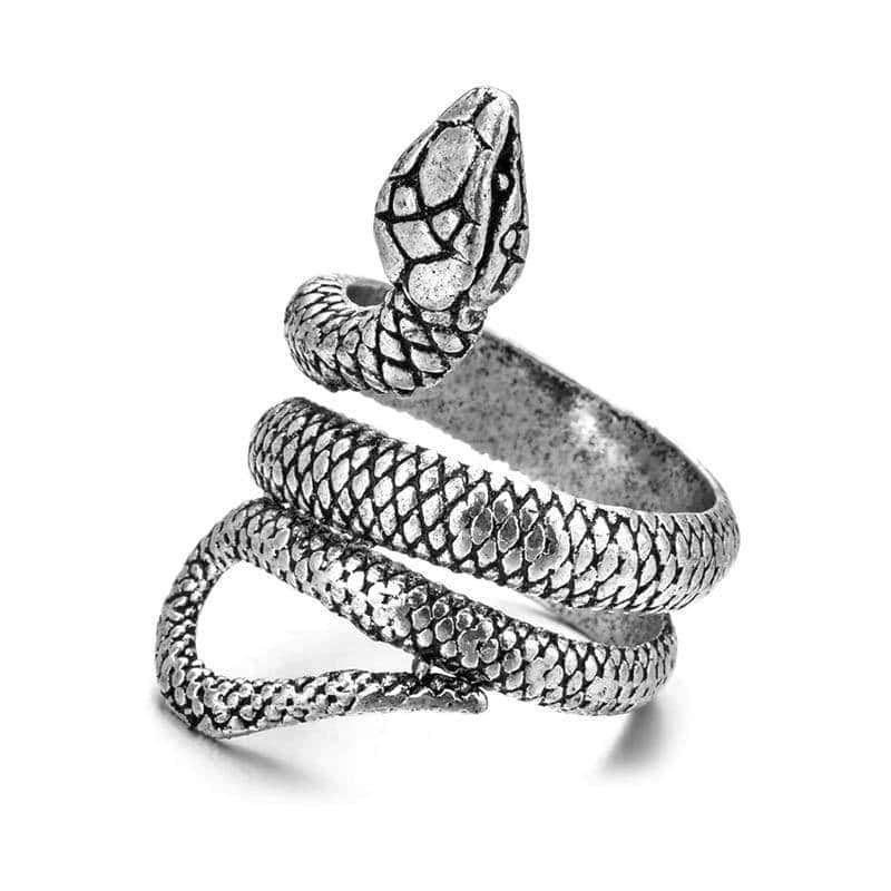 Anillo Serpiente Víbora (Acero)