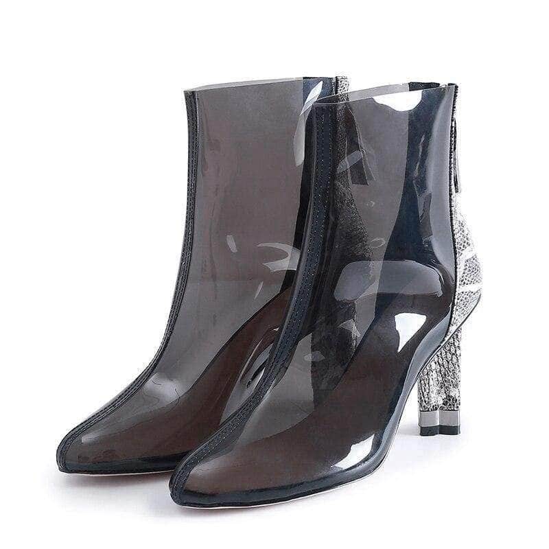 Botines Serpiente Transparente