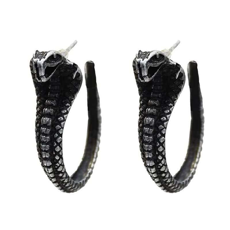 Pendientes Serpiente Cobra Antigua