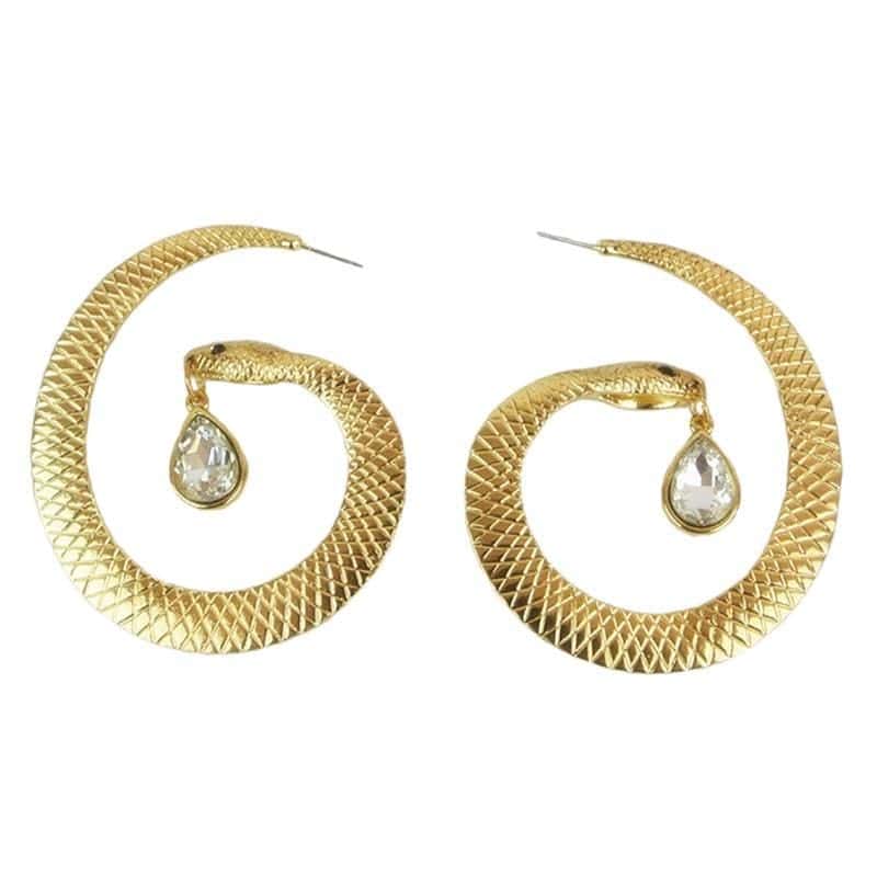 Pendientes Serpiente Cristal