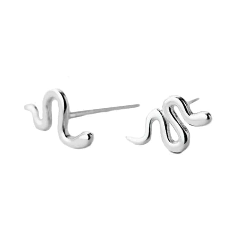 Pendientes Serpiente Micro (Plata)
