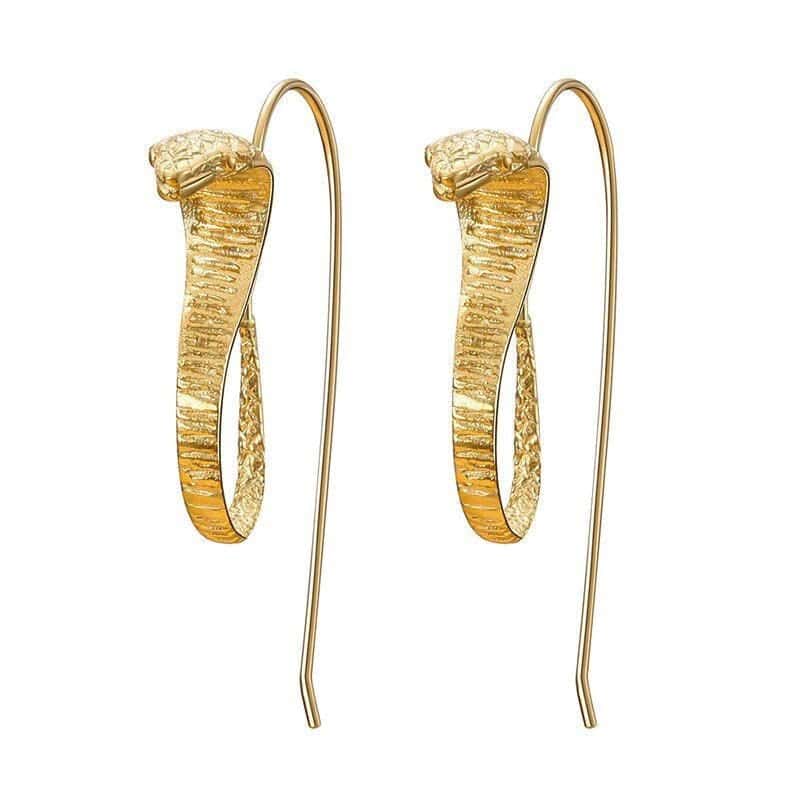 Pendientes Serpiente Naja (Plata)