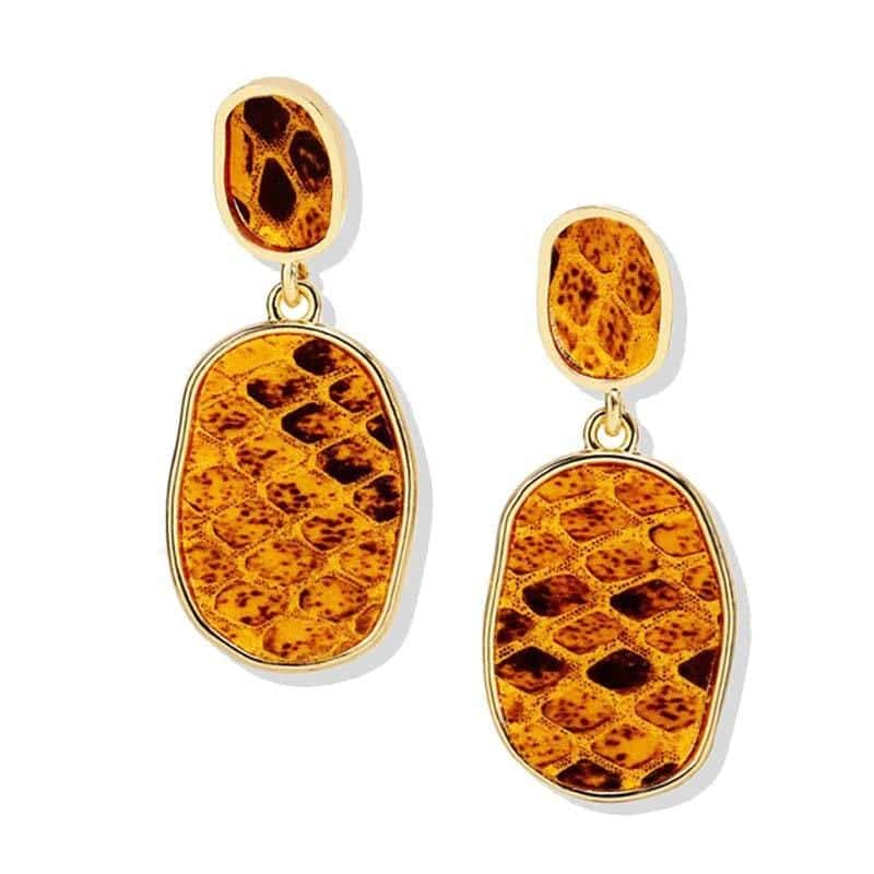 Pendientes Serpiente Oval