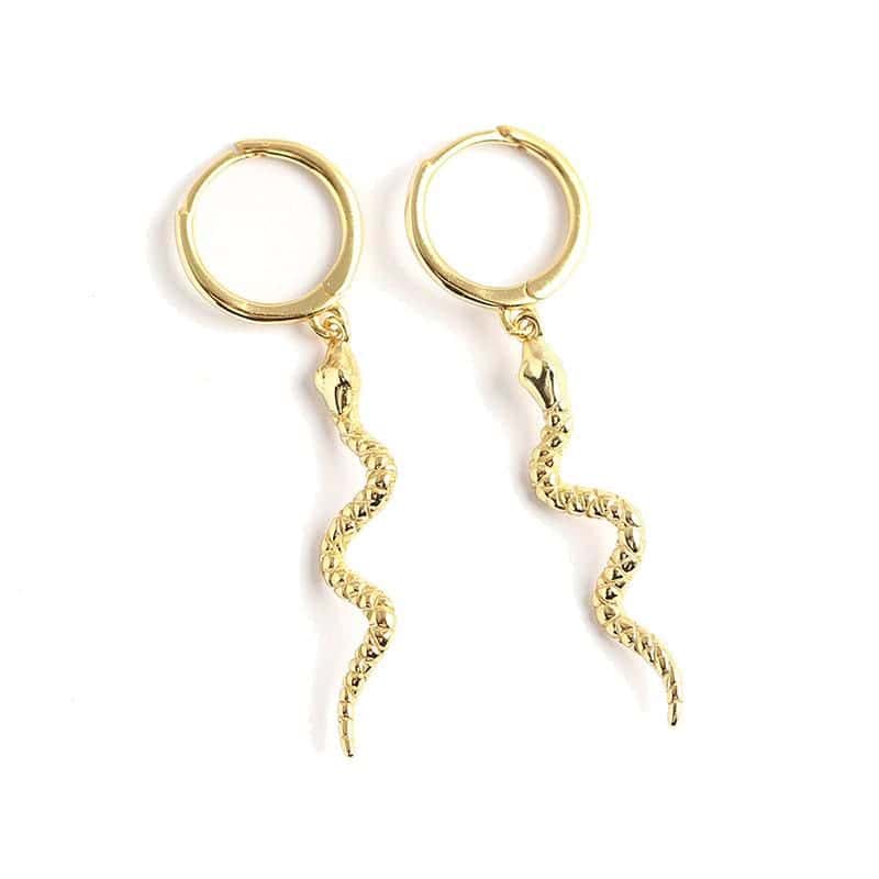 Pendientes Serpiente Serpentina (Plata)
