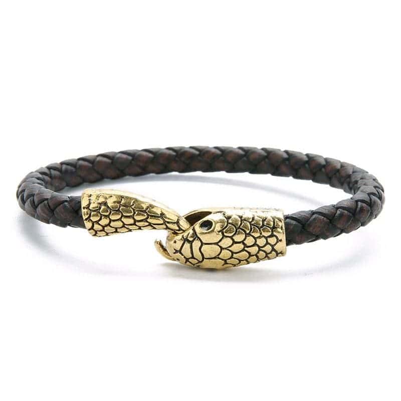 Pulsera Serpiente Ciclo (Cuero)
