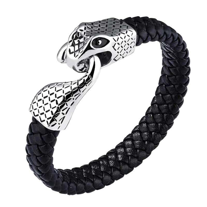 Pulsera Serpiente Ouroboros (Cuero)