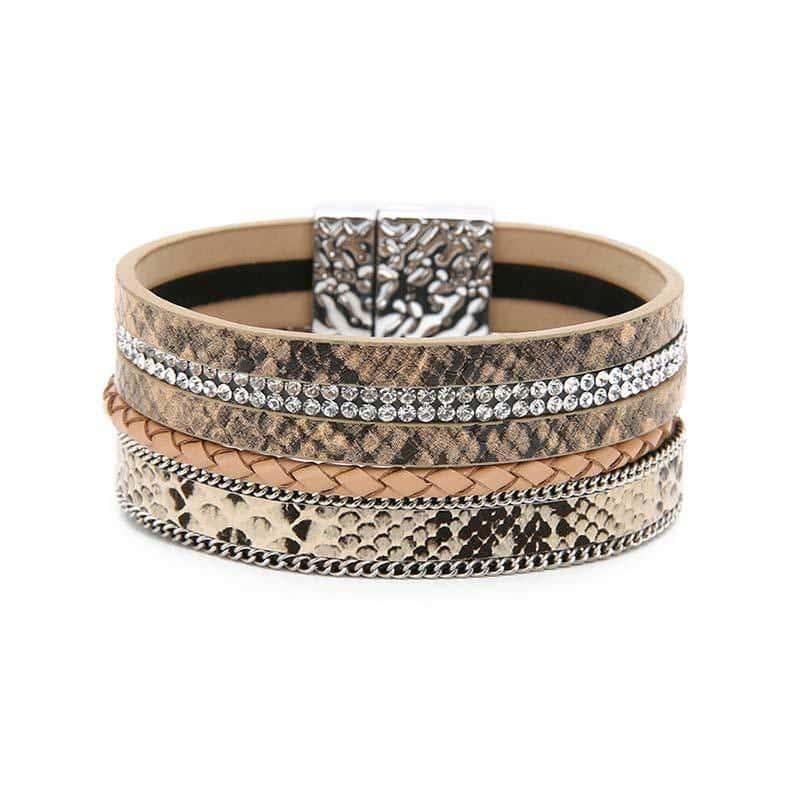 Pulsera Serpiente Vickie (Cuero)