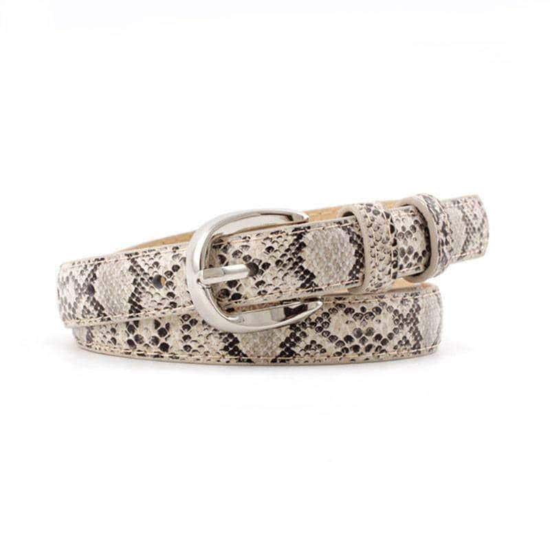 Cinturon Serpiente Python Claro (Cuero)
