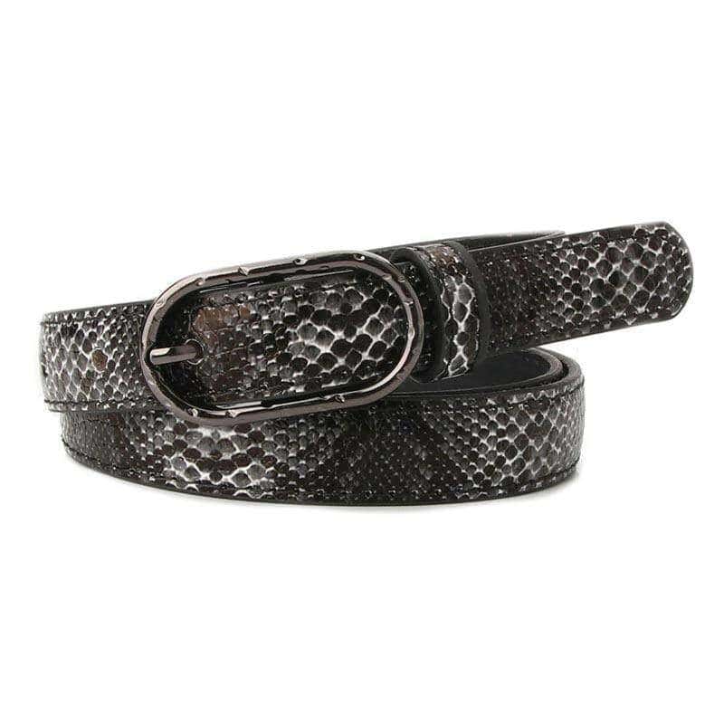 Cinturon Serpiente Vintage Negro