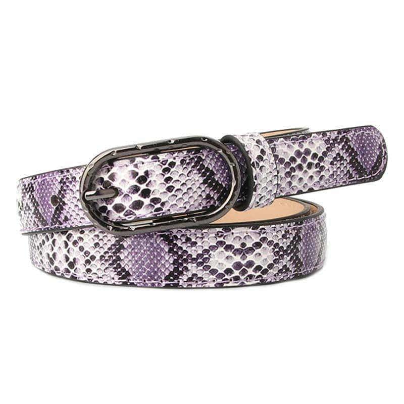Cinturon Serpiente Vintage Púrpura