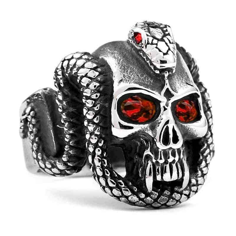 Anillo Serpiente Rey Serpiente (Acero)