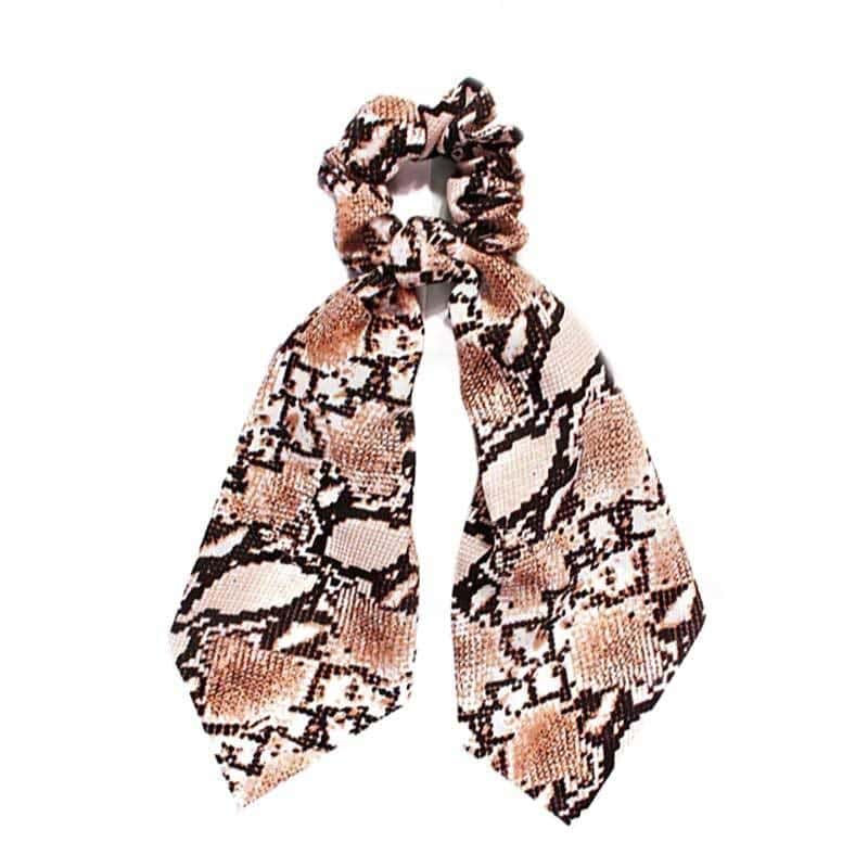 Coletero Serpiente Scrunchie Lazo Con Moño