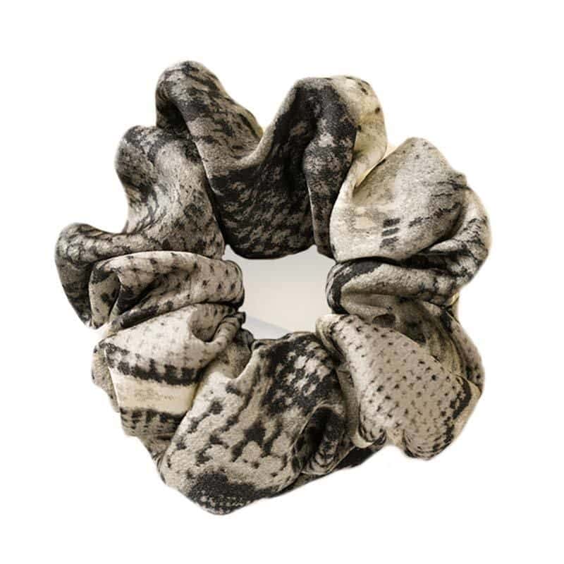 Coletero Serpiente Scrunchie Bronceado