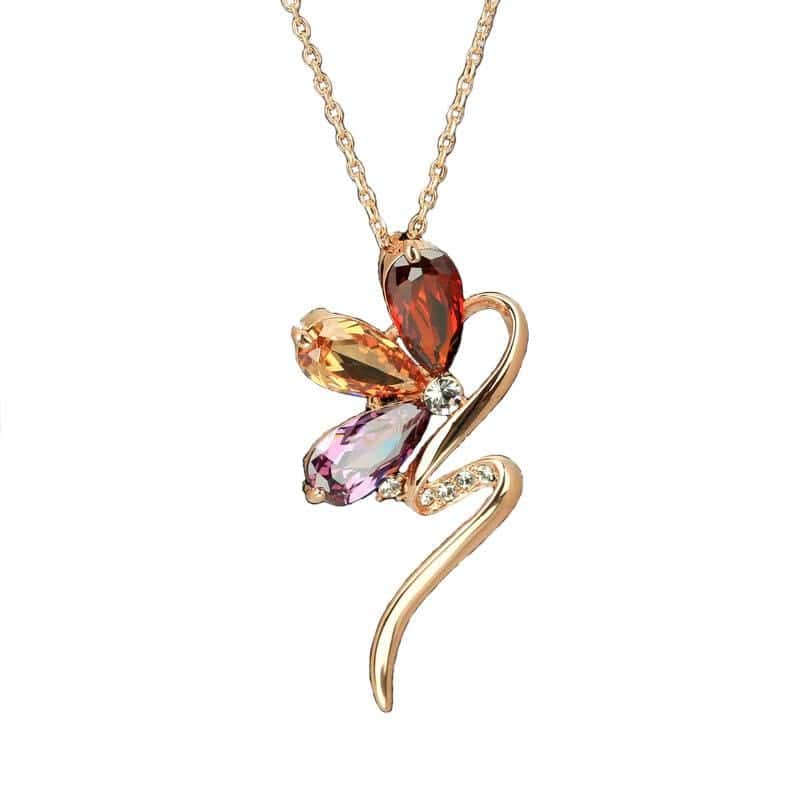 Collar Serpiente Cristal (Oro)