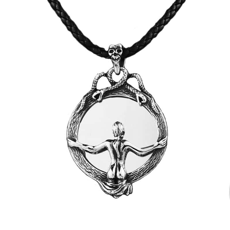 Collar Serpiente Espejo Mágico (Acero)