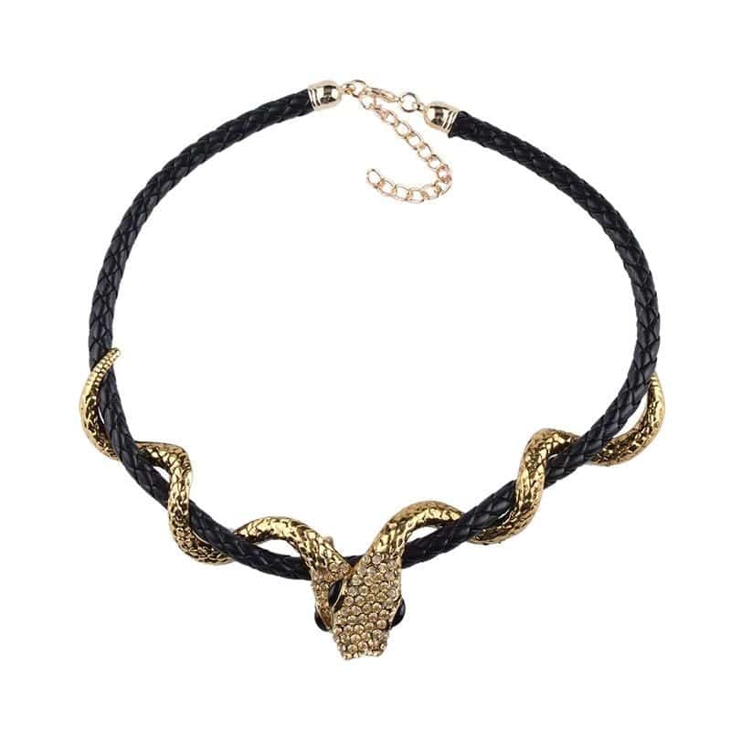 Collar Serpiente Unión (Cuero)