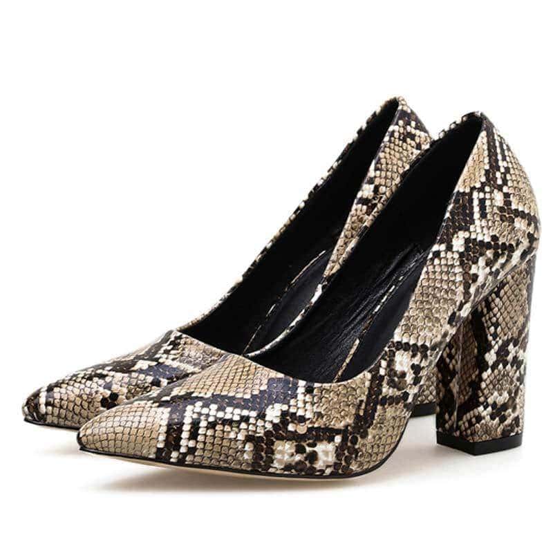 Tacones Serpiente Pitón
