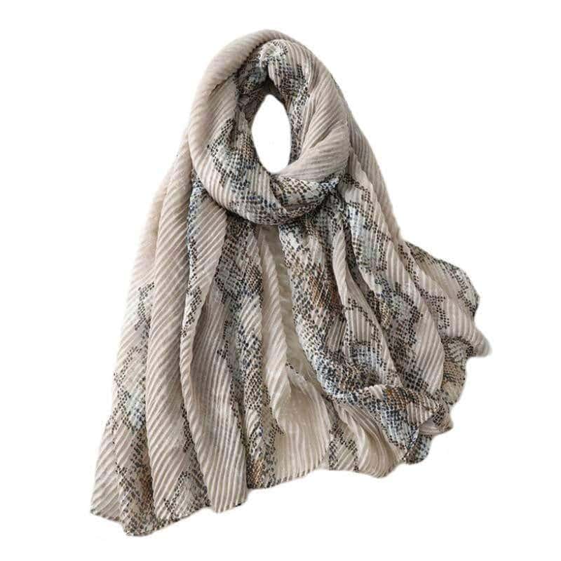Pañuelo Serpiente Beige
