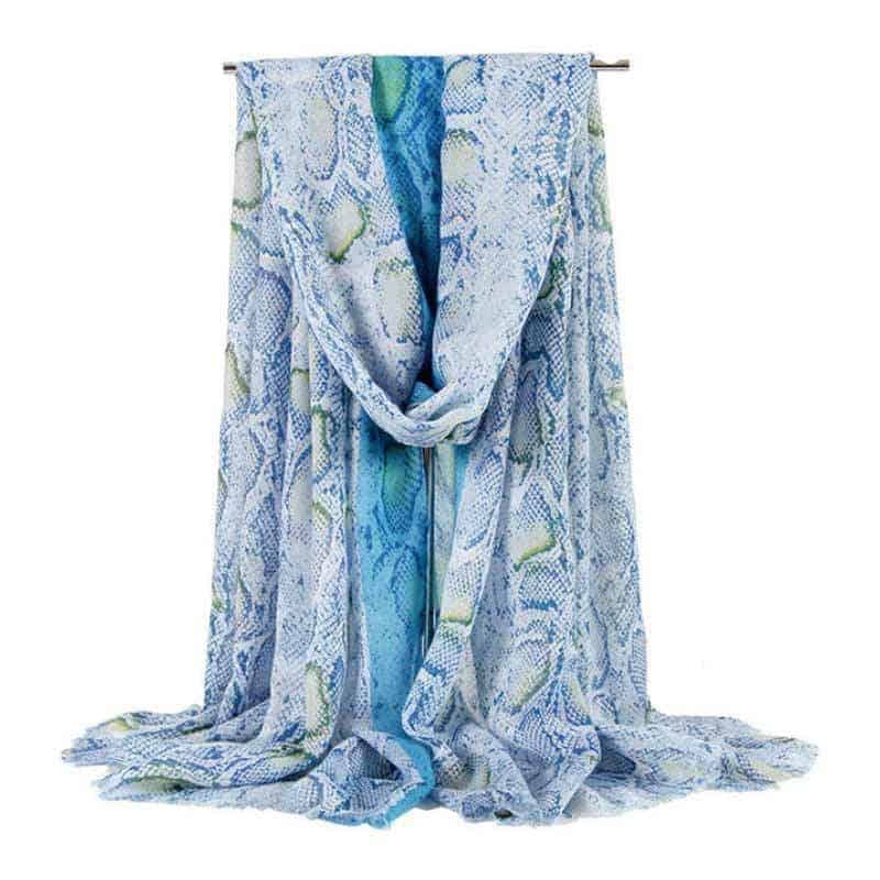 Pañuelo Serpiente Azul