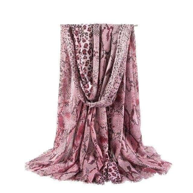 Pañuelo Serpiente Rosa Caramelo