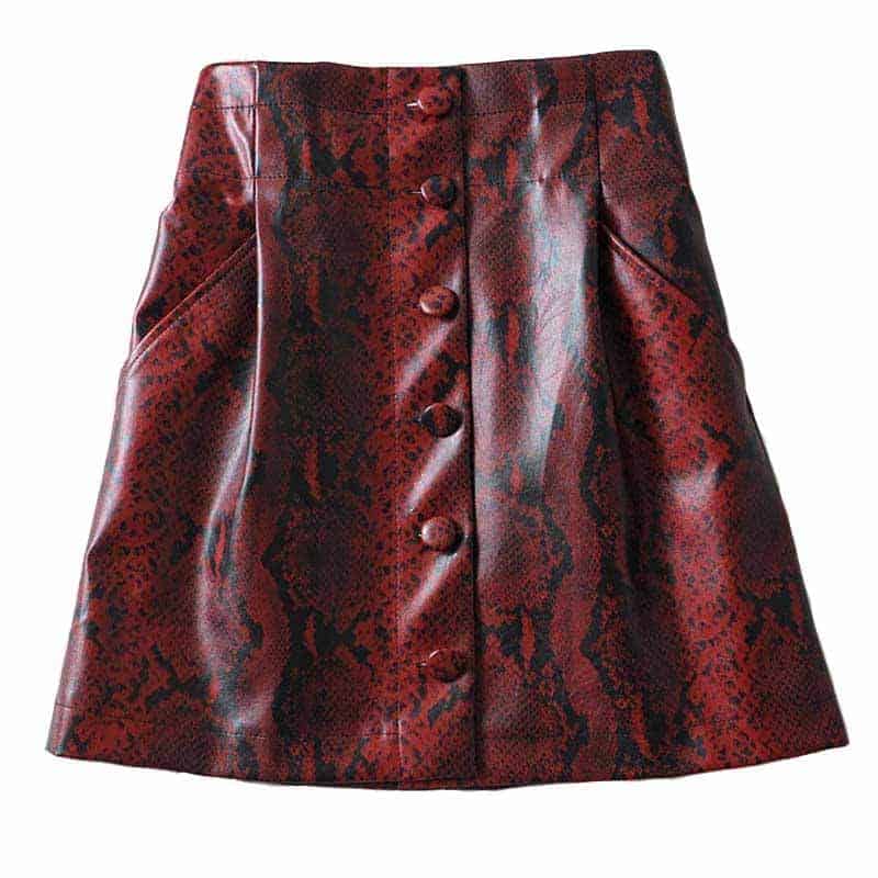 Falda Serpiente Miko (Cuero)