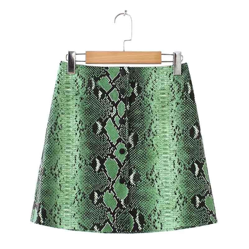 Falda Serpiente Zelen (Cuero)