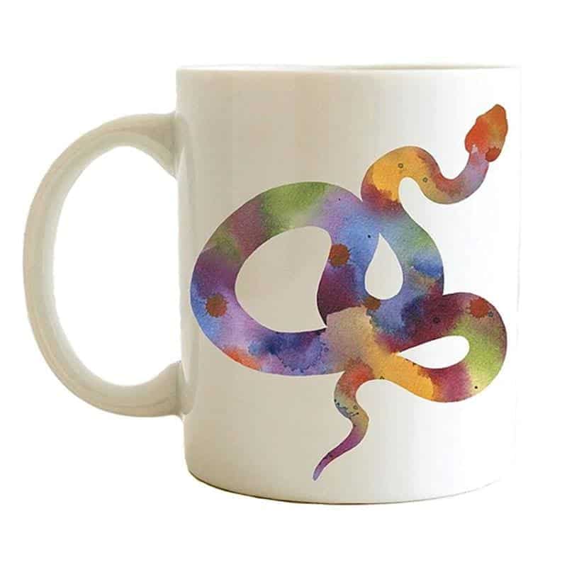 Taza Serpiente Acuarela Serpiente
